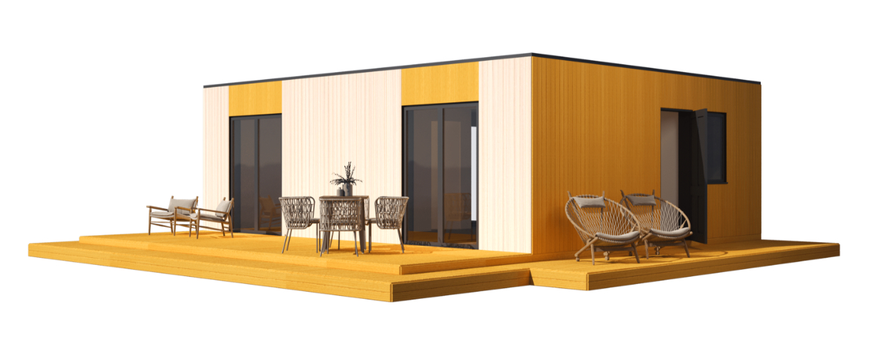 Modular houses - modern modular house 48 facade color